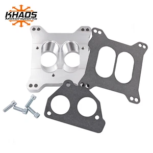 Chevy TBI Onto Holley Edelbrock 4 Barrel Intake Manifold Adapter 1.7 Dual Plane - Picture 1 of 6