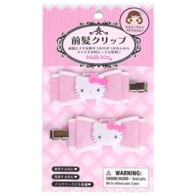 Juego de 2 pinzas para el cabello Hello Kitty Bang - Diseño de cinta acolchada Foto 1 de 4