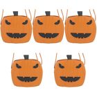 5 Pieces Halloween Pumpkin Bag Crossbody Bags Head Buns Party