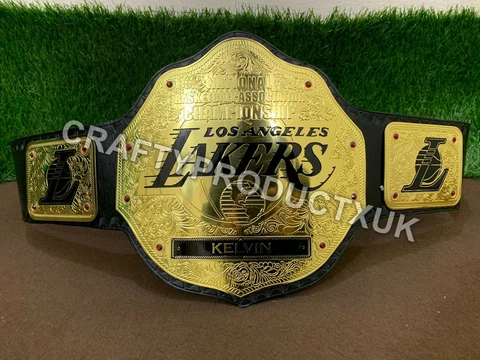 LA Los Angeles Lakers Championship NBA American Basketball Fan Wrestling Belt Cover
