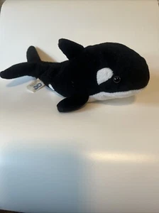 Vintage Great American Fun Corp Plush Orca Whale 1994-2001 8” - Picture 1 of 6