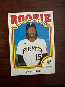2022 Topps Heritage High Number Oneil Cruz Rookie Performers #RP-5 Pirates - Picture 1 of 1