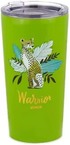 Hallmark Warrior Woman Edelstahl Becher mit Deckel 7 cm hoch NEU! - Bild 1 von 3