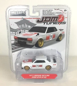 JADA JDM Metals Die Cast Tuner 1971 Nissan Skyline 2000 GT-R White (C10) - Picture 1 of 8