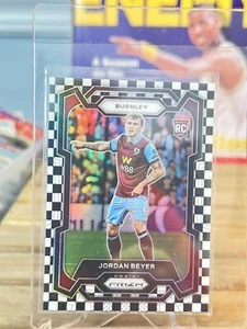 Jordan Beyer 2023/24 Prizm EPL Black White Checkered Flag Prizms #267 Burnley A5 - Picture 1 of 5