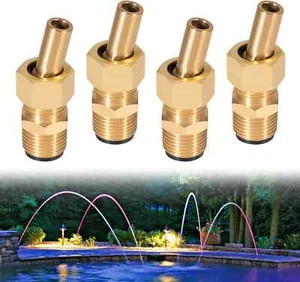 4 Pack Swimming Pool Spa Brass Deck Jet Nozzle Replacement For R0560400 590041 - Picture 1 of 7