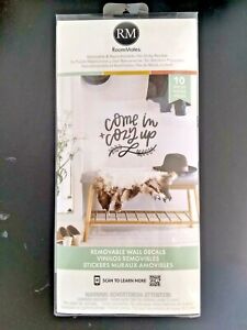 RoomMates Removable Wall Decals "Come in + Cozy up" Safe Reusable USA Made NWT