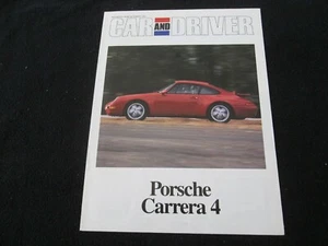 1995 Porsche 993 Carrera 4 Nachdruck Artikelbroschüre 911 C4 Coupe Verkaufskatalog - Bild 1 von 3