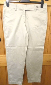 Turnover women's light grey cropped smartcotton trousers size 38 UK 12 BNWT - Picture 1 of 8
