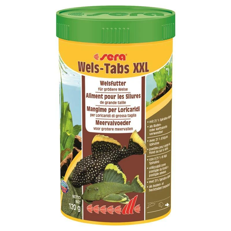 SERA GMBH sera Wels-Tabs XXL | 250 ml, 120g Fischfutter für Welse