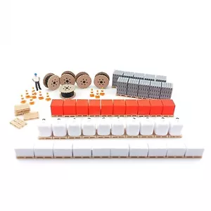 Lot 100 pcs chantier HO 1/87 construction parpaing brique touret sac palette H0 - Imagen 1 de 1