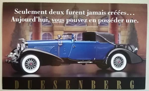Duesenberg J Victoria (1933) : Brochure publicitaire FRANKLIN MINT (en français) - Picture 1 of 4