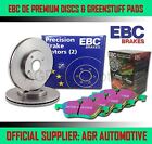 EBC REAR DISCS AND GREENSTUFF PADS 278mm FOR CADILLAC BLS 1.9 TD 150 BHP 2006-10