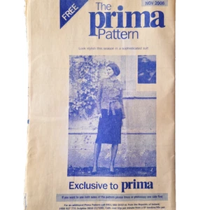 Prima Sewing Pattern, Jacket and Skirt , uncut, unused, November 2006 - Picture 1 of 6