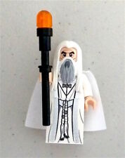 Lego Saruman Minifigure w/ Staff Long Robes Tower of Orthanc LOTR VERY RARE