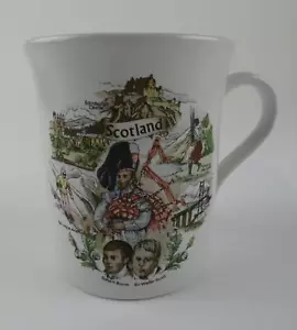 Scotland Coffee Cup Mug Edinburgh Castle Robert Burns Sir Walter Scott - Picture 1 of 6