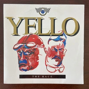 YELLO The Race 1988 UK 3-track 7" Vinyl Record Single Magician's Mix 45RPM - Foto 1 di 6
