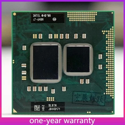 Intel Core  i7 640M 2.8 GHz Dual-Core SLBTN Sock PGA 988 Laptop CPU Processor - Image 1 of 4