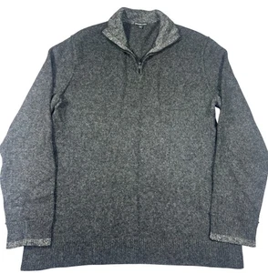 Suéter James Perse Para Hombres 3 Grandes Gris Lana Alpaca Cuarto Cremallera Pullover MWBA3303 - Imagen 1 de 6