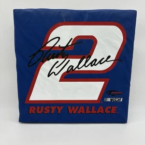 NASCAR Rusty Wallace #2 Miller Lite Penske Racing Vinyl Padded Seat Cushion Race - Picture 1 of 6