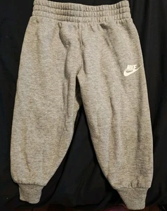 Nike Fleece Jogger Pants Light Grey - 2T - Picture 1 of 2