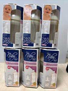 6× Nûby Natural Touch Soft Air Babyflasche 300ml Silikon Antikolik Neu OVP - Bild 1 von 4