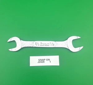 Snap On J2428 3/8" X 7/16" Low Torque Short Handle Double Open End Wrench - Picture 1 of 10