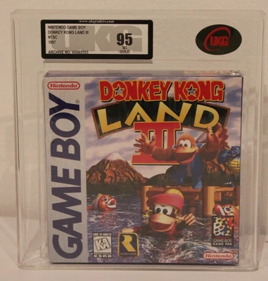 Nintendo Game Boy Donkey Kong Land 3 NTSC 1997 UKG 95 MT GOLD VGA WATA - Bild 1 von 3