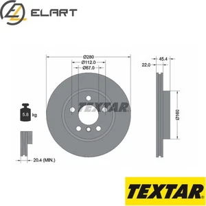 2x BRAKE DISC 92279203 FOR MINI BMW B38A15A/A15F B36A15A 1.5L B38 A12 A 1.2L - Picture 1 of 8