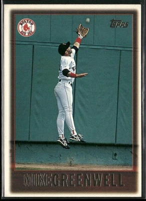 Mike Greenwell 1997 Topps #123 Boston Red Sox - Image 1 of 2