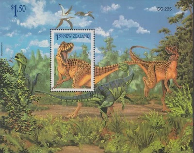 New Zealand 1993 Souvenir Sheet #1184 Carnosaur - MNH - Image 1 of 2