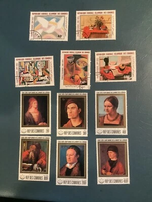 Arte en estampillas - Comoras - Usado/Mnh Foto 1 de 2