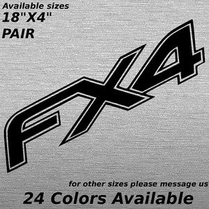 18 INCH FORD FX4 BED SIDE DECAL STICKER OFF ROAD TRUCK F150 DIESEL PICKUP - Picture 1 of 1