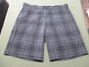 Nike Golfshorts Herren 40 grau schwarz kariert Performance Dri Fit Chino - Bild 1 von 7