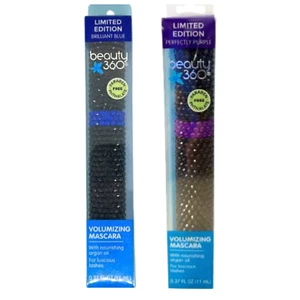 Beauty360 Volumizing Limited Edition Brilliant Blue/Perfectly Purple Mascara Set - Picture 1 of 6