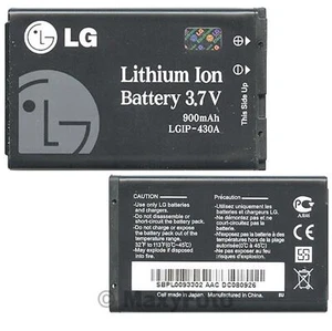 LG BATTERIA RICAMBIO ORIGINALE LGIP-430A 3.7V 900mAh LITIO PER EGO T500 GB102 - Bild 1 von 3