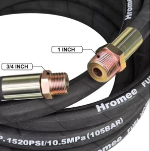 Fuel Transfer Hose, 3/4 Inch × 20 Feet Pump Hose with 3/4" and 1" Male End - Bild 1 von 2