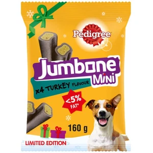 PEDIGREE Navidad Jumbone Pequeño Bajo en Grasa Golosinas para Perros con Sabor a Pavo 4 Masticables - Imagen 1 de 5