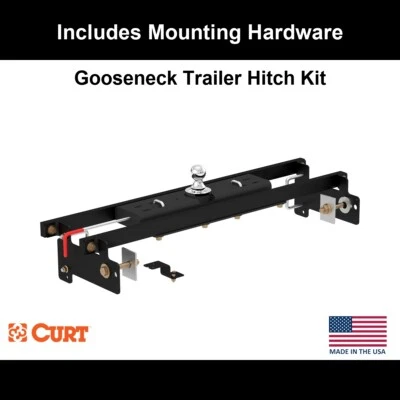 Kit de enganche de cuello de cisne doble bloqueo CURT 2019 Silverado 1500 LD con soportes Foto 1 de 4