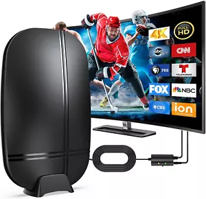 HD Digital TV Antenna Indoor Outdoor 4K 1080P Amplified UHF/VHF Long Range Gain - Picture 1 of 12