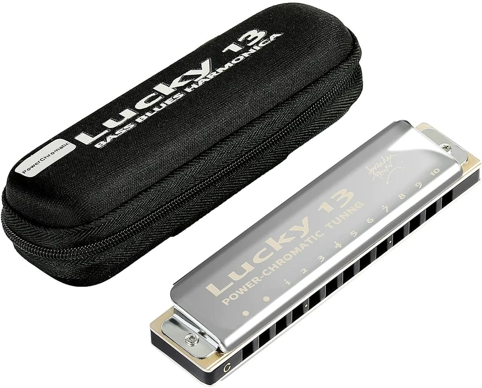 EASTTOP Lucky 13 Bass Plus Blues Harmonica 13 Holes Diatonic Harp Harmonica Gift