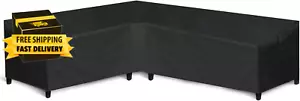 Patio L-Shaped Sectional Sofa Cover Waterproof, Heavy Duty Outdoor Sectional Co - Picture 1 of 7