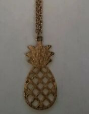 18" pineapple necklace Gold Colored Hanging charm USA Shipping