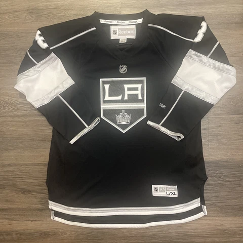 Rebook Kings Home Drew Doughty Authentic Pro Youths Jersey - Black, Size L / XL Cover