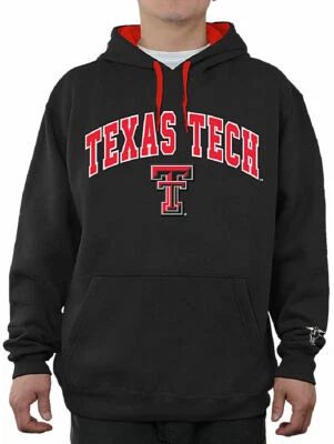 Texas Tech Red Raiders Black Embroidered College Classic Hoodie Sweatshirt (S) - Image 1 of 4