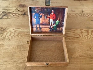 VINTAGE Wood BOX Véritables Déchets de Havane CAJA de madera - EMPTY VACIA - Imagen 1 de 6