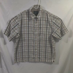 Woolrich Button Down Mens XL Plaid Multicolor Short Sleeve  - Picture 1 of 6