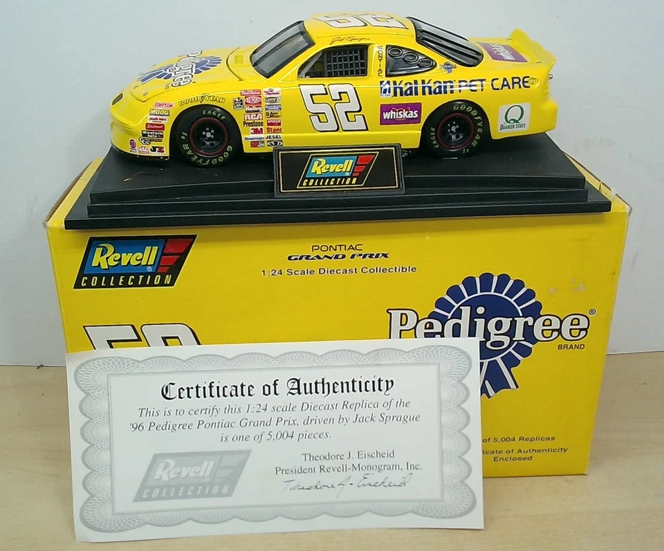Revell 1996 NASCAR Jack Sprague Pedigree Pontiac #52 1 24 Scale Grand Prix