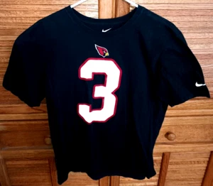 Nike Carson Palmer Arizona Cardinals Large T-Shirt Tee Shirt Black #3 Athletic - Picture 1 of 4