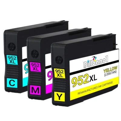 Tinta 3PK compatible con HP 952XL para HP Officejet Pro 7740 8210 8216 8218 8710 8714 8715  Foto 1 de 4